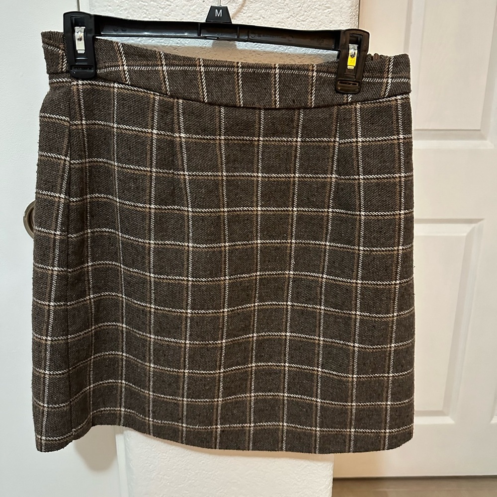 Plaid Brown Skirt